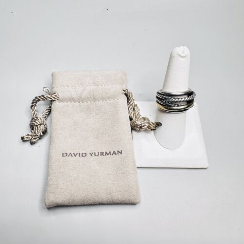 Vintage DAVID YURMAN 925 Sterling Silver 14k Yell… - image 1