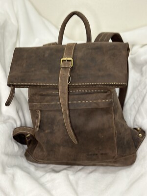 Marco Daniela Collection Bag pack Brown Leather Strap Leather Large 22x15