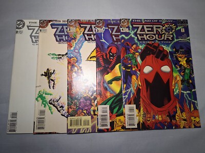 1994 DC Comics The End Of Today Zero Hour Crisis In Time Lot x5 0 1 2 3 4 