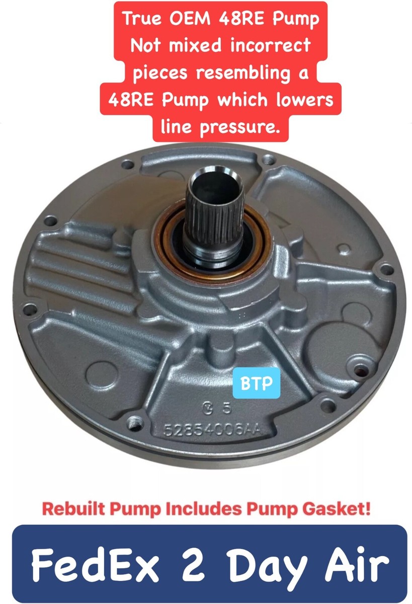 TRUE OEM 48RE REBUILT TRANSMISSION PUMP 03-07 52854006AA CUMMINS