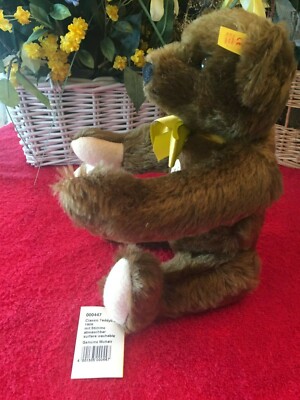 STEIFF Classic Teddy 1909, #000447, Jointed, 14”, Growler, NEW