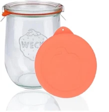 Weck Tulip Jar (1) - Sour Dough Starter Jar + (1) Silicone Lid -Send Msg w/Color