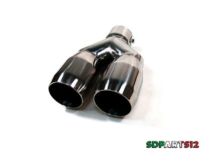 Scarico Doppio Terminale Codino Inox Cromato Sportivo Tuning M Ovale Tappezzeria E Carrozzeria Dobo 7438643202162