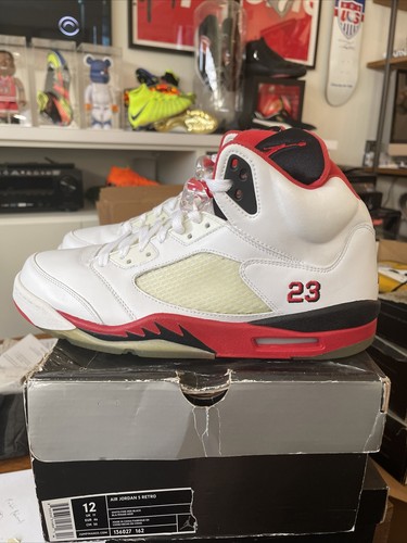 jordan 5 fire red ebay