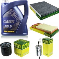 Mann Inspektionspaket 5L Mannol Classic 10W-40 FüR Vw Lupo 1.4 16V 1.6 Gti Polo