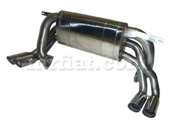 Ferrari Testarossa (w/ Cat Conv) ANSA Rear Muffler Assembly New
