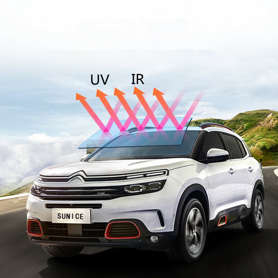 SUNICE Photochromic Car Window Tint 75%~20% VLT – UV Protection, Heat Control, 99% UV Rejection