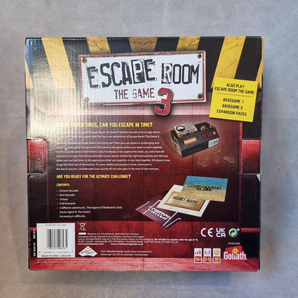 Escape Room 3 | Titanic, Alice in Wonderland, Dawn of the Zombies WITH DECODER - Image 2 of 4