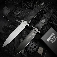 Russian HOKC Rocket 5" Tactical Folding Knife D2 Steel EDC Pocket Knife Camping