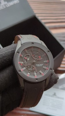 JACQUES LEMANS New OldStock Multifunction Liverpool GMT Black Red