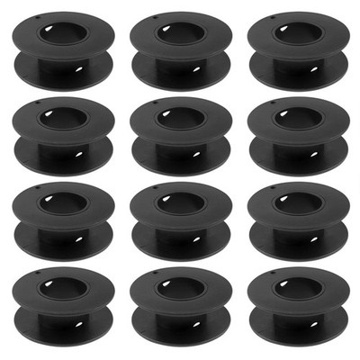 Plastic Spools 55mm Black Empty Spools for Embroidery Thread, Yarn, Ribbon, C...