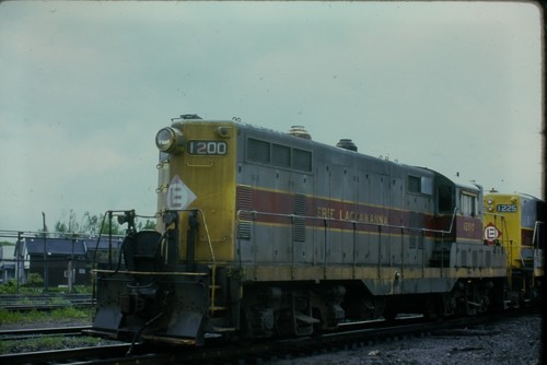ERIE LACKAWANNA 1200 BUFFALO NY 1976 KODACHROME TRAIN SLIDE
