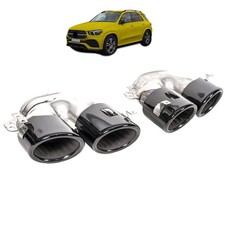 Exhaust Tail Pipes Black suitable for Mercedes GLE W167 SUV C167 Coupe 2018-On Exhaust Tail Pipes Black suitable for Mercedes GLE W167 SUV C167 Coupe 2018-On