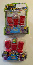 2 Trash Pack Series 4 - 5 Pack Trashies Figures Wheelie Bins Loose From PKG 30