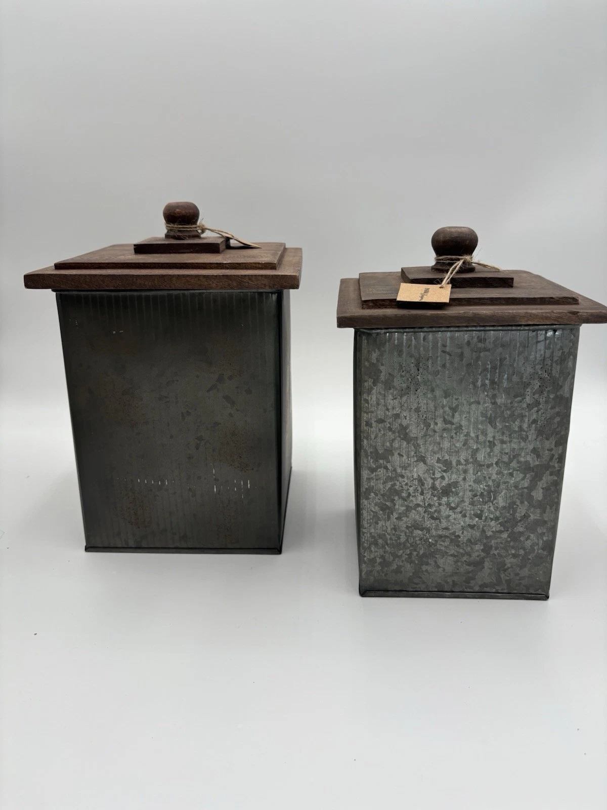 Parks Designs Norwood Canisters with Wood Lids