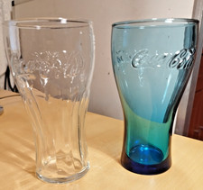 Mc Donalds Coca-Cola Glaser in blau und transparent