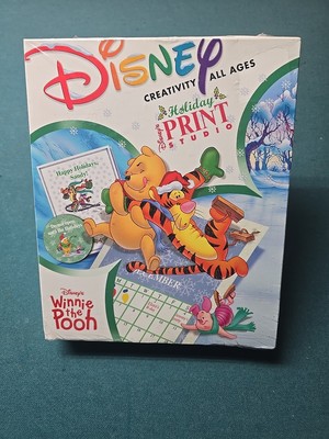 Disney Winnie The Pooh Holiday Print Studeo CD Rom Creativity Game