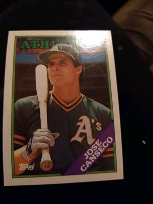 1988 Topps - Jose Canseco #370 Complete Set 1988 Topps With Mark McGwire #540