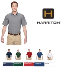 M610S Harriton Men's Paradise Short-Sleeve Performance Shirt