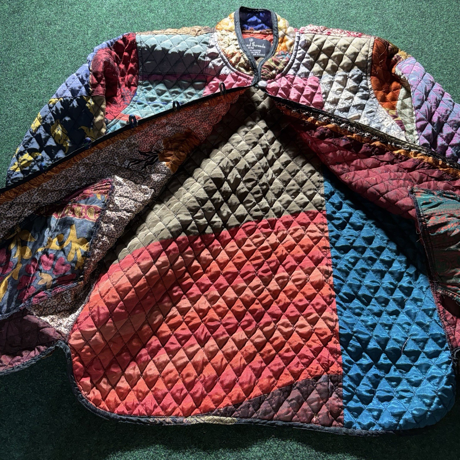 Sacred Threads Patchwork Quilted Jacket Women's S… - image 4