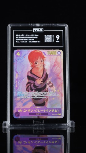 Mr.2.Bon.Kurei(Bentham) (Alternate Art) graded TAG 9 for sale on eBay