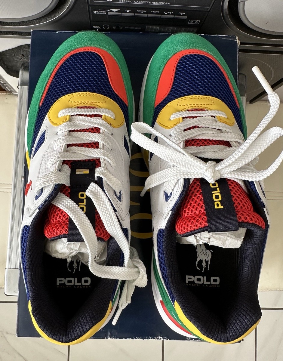 Men's Polo Ralph Lauren JGR Color Block Jogger Casual Sneakers