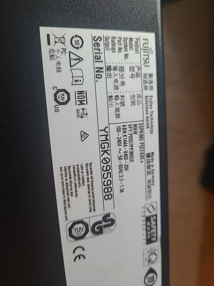 Fujitsu Esprimo P557/E85 Nur GEHÄUSE OHNE INNENLEBEN - Bild 2 von 4