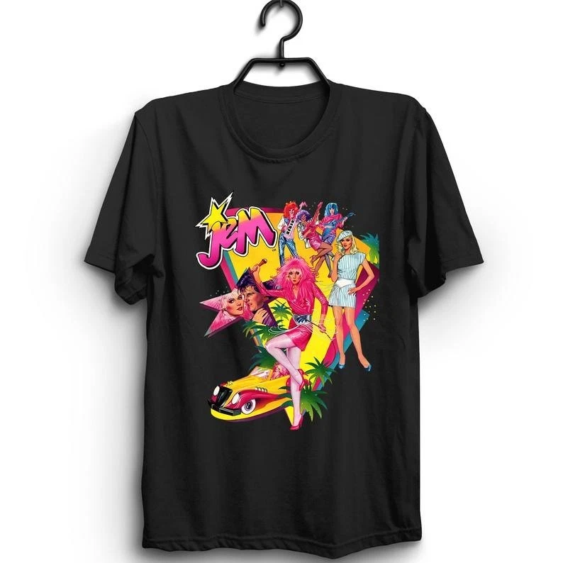 T-shirt uomo Jem e le Holograms - Energy, The Misfits rock and roll cartoon