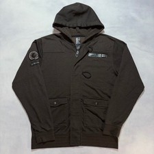 Vintage Billabong Full Zip Hoodie Men's Large Brown Patch Surf Skate 2000s Y2K