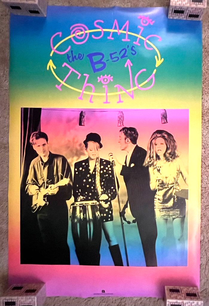 The B-52s - Cosmic Thing 1989 Album Poster 23x35 80s Pop Rock