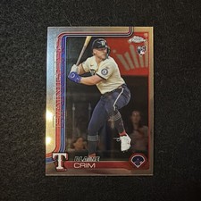 2025 Topps Chrome Update Series RC Blaine Crim Texas Rangers #USC83 