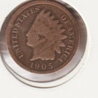 US Rare Old West 1905 Indian Head Penny Coin American Collection Shield Cent USA