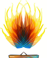 55'' Double Layered Worship Flags for Dance Church, Praise Dance Flags for Worsh