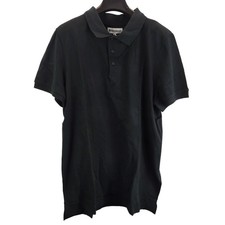 bakeruda mens polo shirt black collared button up short sleeve size xxl free p p