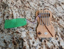 Authentic Handmade Kalimba South African Musical Instrument Metal Wood 8" Long 