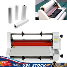 Hot Cold Roll Laminator Single + Dual Sided Digital Display Laminating Machine