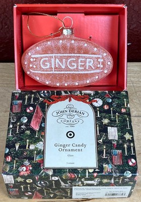 John Derian x Target Glass Ginger Candy Ornament Christmas 2025 New In Box