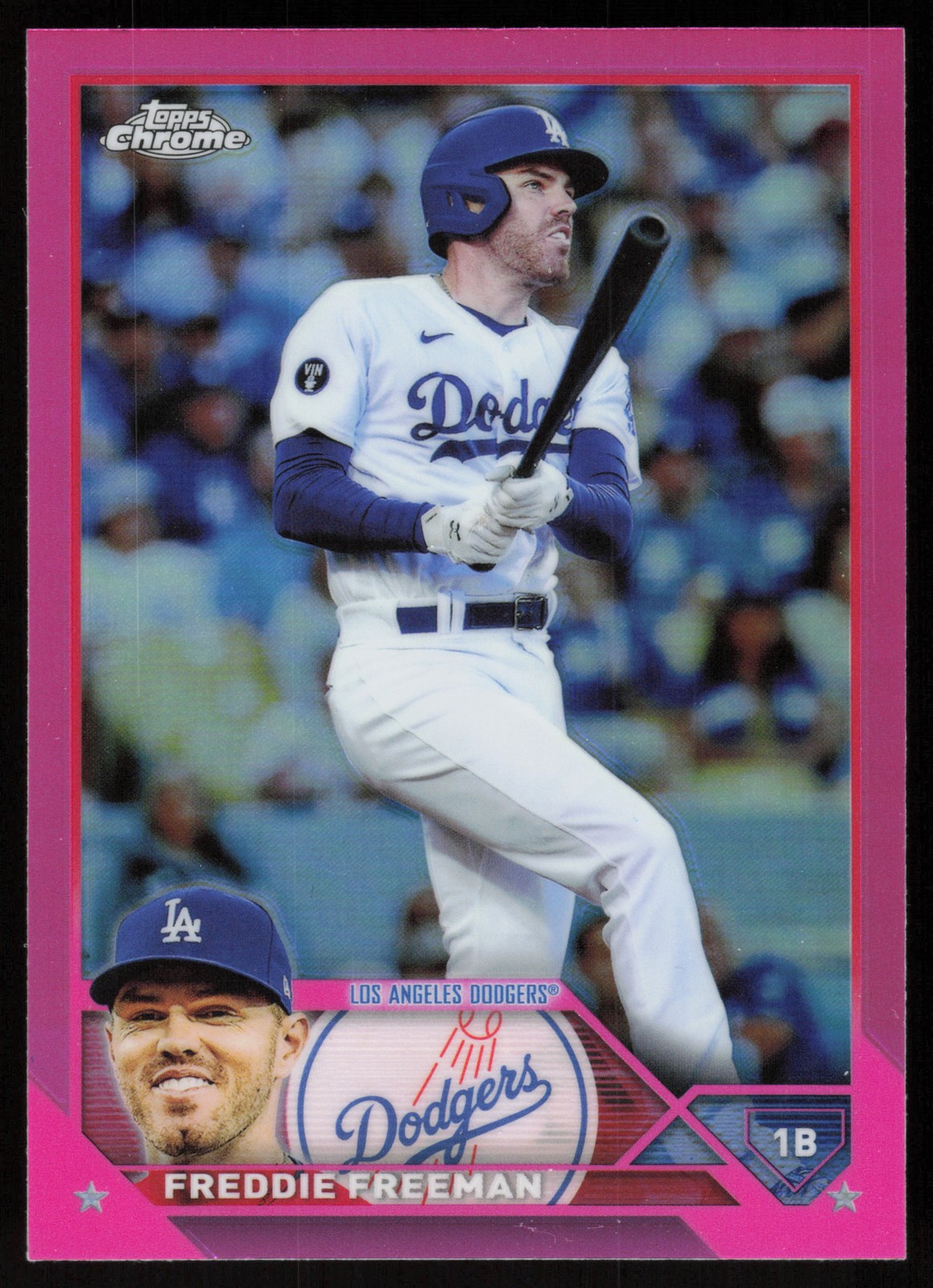 2023 Topps Chrome #5 Freddie Freeman Pink Refractors