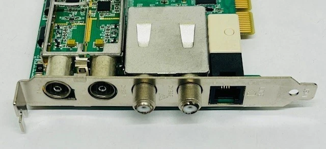 Medion Quad TV TUNER CTX944_V.2 Dual DVB-T Data/Fax Modem PCI TV-Tuner Card - Image 4 of 4