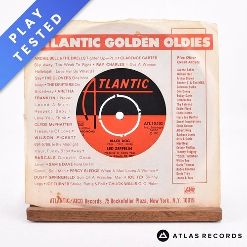 Led Zeppelin - Black Dog - Sweden 7" Vinyl Record - VG+/VG