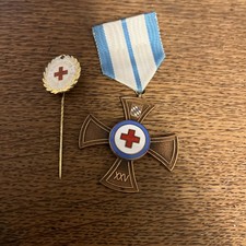Konvolut Orden Rotes Kreuz  Ehrenkreuz in Bronze mit Miniatur  RK89
