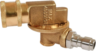 #ad 7 Angles Pressure Washer Pivoting Coupler Attachment 1 4” Quick Connect 240 Degr $25.99