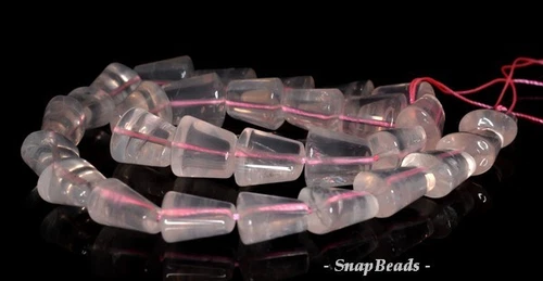 14X13MM ROSENQUARZ EDELSTEIN LOSE PERLEN 7 Zoll - Bild 3 von 4