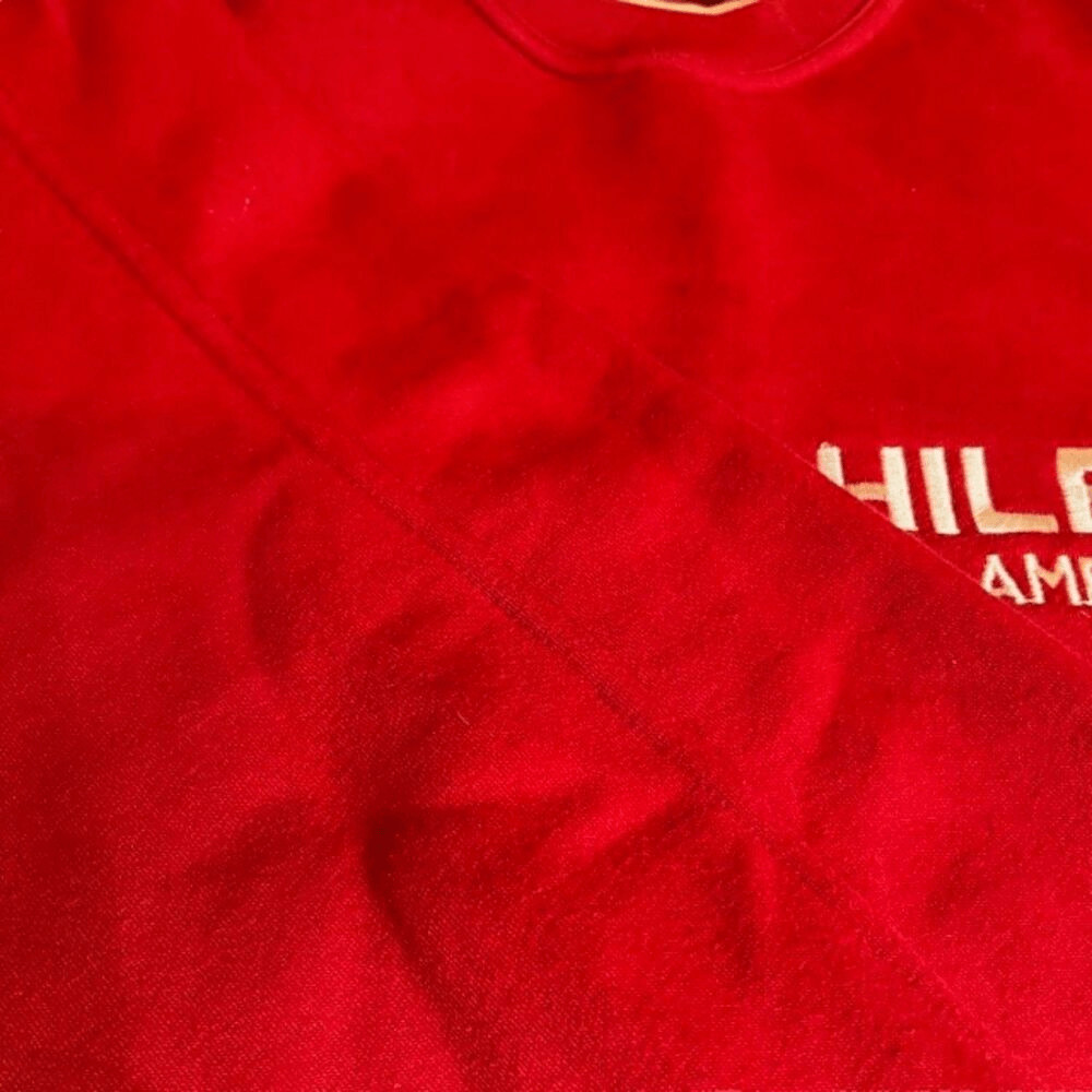 Vintage Rare Tommy Hilfiger International Games Sweatshirt Red Unisex image 10