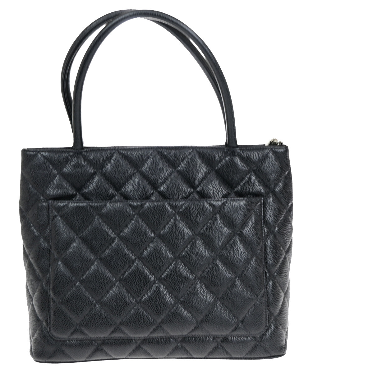 CHANEL シャネル CHANEL CC Medallion Matelasse Shoulder Bag Grained Calfskin