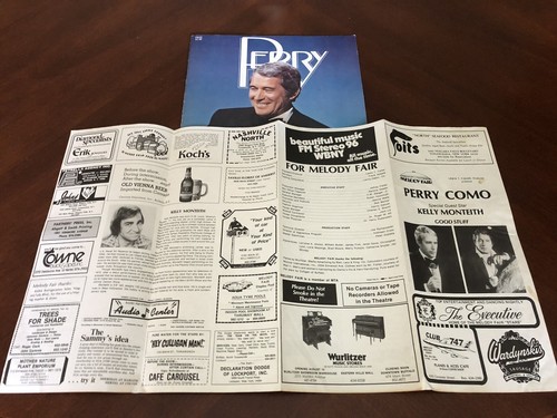 Perry Como Starlight Musicals Souvenir Concert Program Vintage 1980 RCA Playbill - Picture 2 of 9