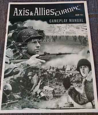 Axis & Allies Game 1984-87 Milton Bradley Game Play Manual Europe