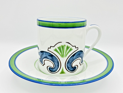 VINTAGE Limoges France Raynaud PETER PARIS Cup & Saucer Set RYD39