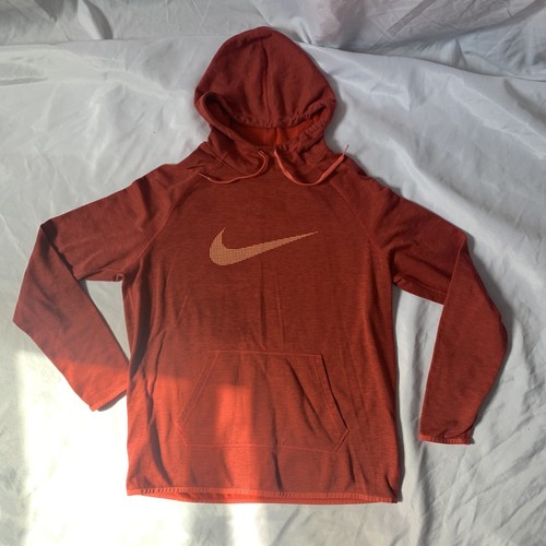 Nike Red Orange Hoodie Sweatshirt Dri 