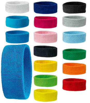 MB042, Terry Headband,  Frottee Stirnband für Sport und Freizeit Backstreetshirt